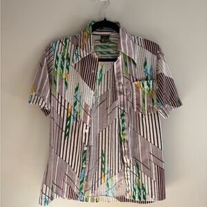 Vintage Striped Multicolor Men's Shirt